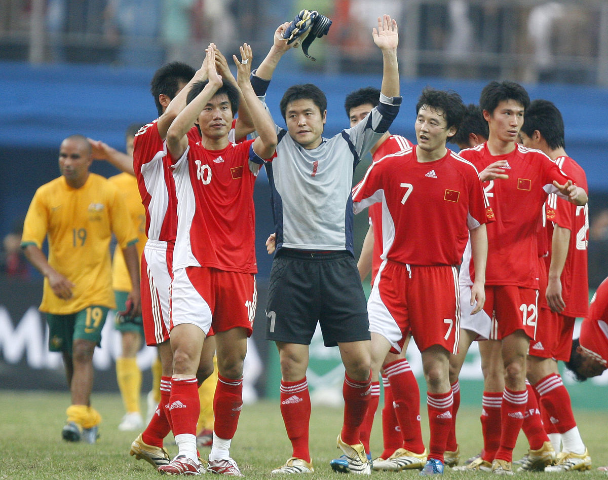 国际足球比赛中中国队实力强劲